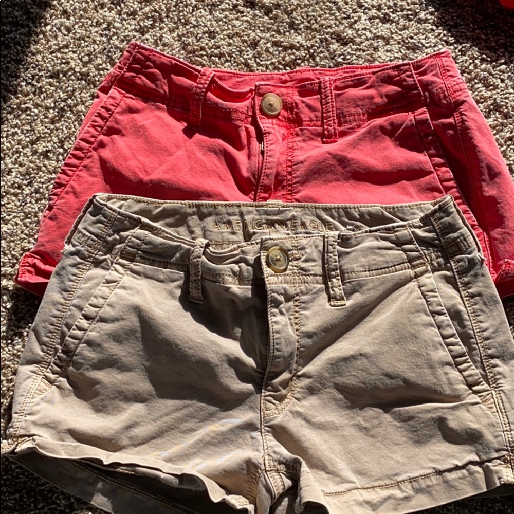 Lot of 2 American Eagle shortie shorts size 00